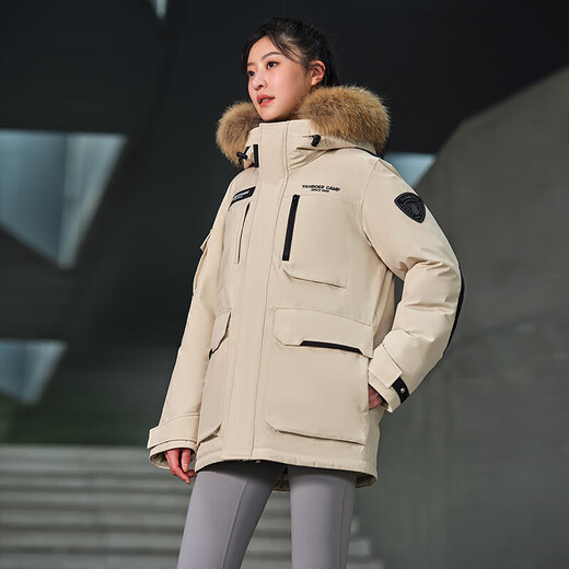 Tambor down jacket for men and women, short fur collar parka thickened warm jacket TF236579 Luoying meters 165