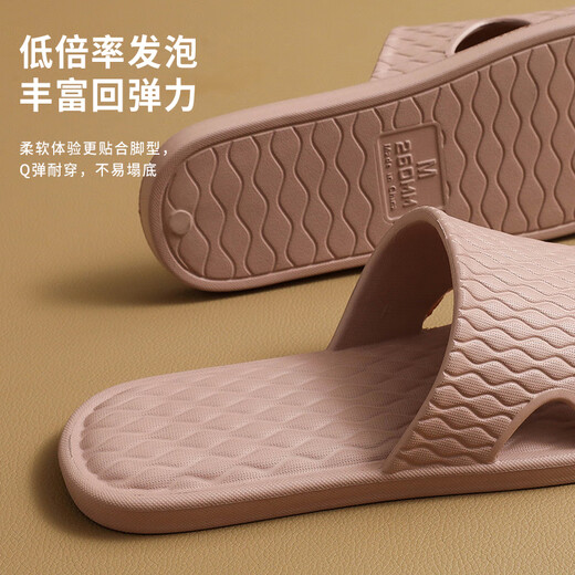 Merdor Stille Hausschuhe für Frauen im Sommer antibakteriell und nicht riechend Füße für Badezimmer im Innenbad, Anti-Rutsch weiche Bodenleichter Sandalen Leder Pink 38-39 (m)
