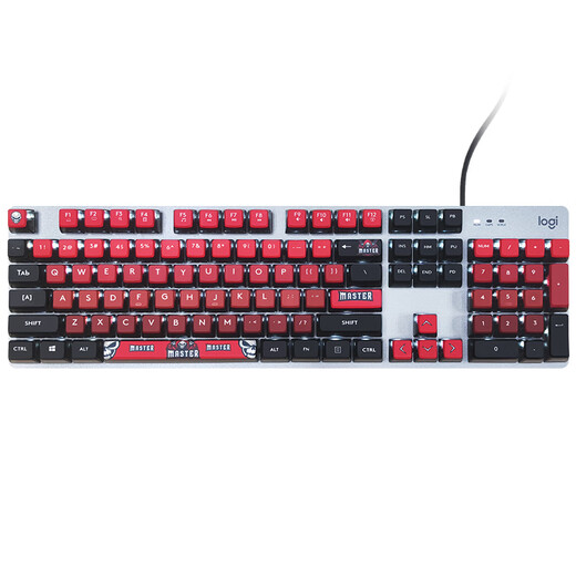 
Logitech K845 mechanical keyboard Wired keyboard Office full-size keyboard E-sports game luminous keyboard Chicken-eating keyboard Diy keycap Valentine's Day gift K845[Master]-Qingxie