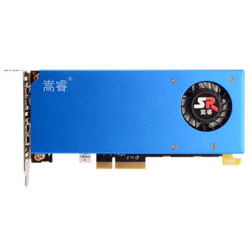 Songrui knife card DP+HDMI interface GTX1650/1060/1050Ti/GT1030/RX550 semi-height graphics card server industrial control OPS mini host small chassis single slot office GT1030 2G 4X industrial control knife card DP+HDMI