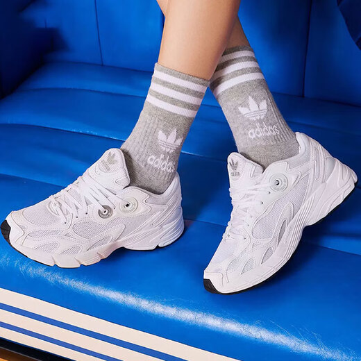 Adidas Clover Women's Shoes 2025 Autumn New Fashion Thick Sole Training Fitness Outdoor Lightweight Breathable Casual Shoes Running IE9887 White 39