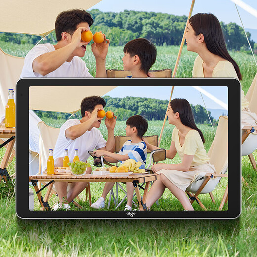 Patriot intelligenter digitaler Fotorahmen DP15 Silber Schwarz 10,1-Zoll-WLAN-Digitalfotorahmen hochauflösendes elektronisches Fotoalbum Touchscreen kabelloser intelligenter Fotorahmen Lithiumbatterie-Ladestandard + 256G-Speicherkarte