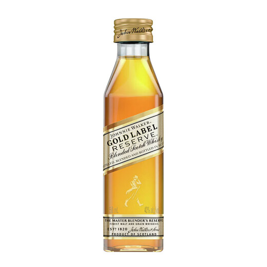野格 洋酒 威士忌 朗姆酒伏特加小瓶酒版鸡尾酒便利店调配基酒 尊尼获加金牌珍藏威士忌50ml*4瓶