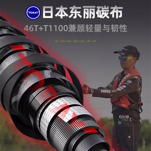 Hasdalua rod four major beasts, four-section portable fast adjustment dual-tone, black rod, ultra-long-range throw fishing rod, fishing rod 2.18m, Qinglong four-section straight handle ML[S724ML]