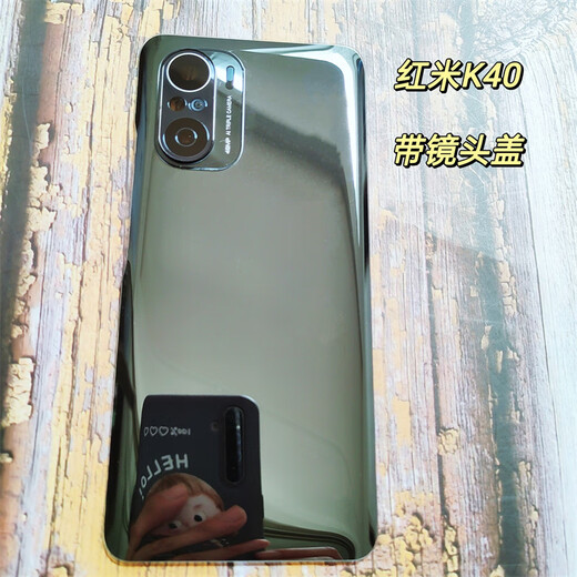 X适用于红米K40纯原玻璃后盖k40Pro原厂电池盖手机壳原装玻璃后壳 红米K40墨羽+镜头盖 送背胶
