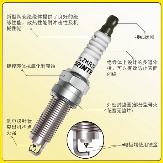 [90% NOUVEAU] Corinth Double Iridium Spark Proug 9922 convient à Volkswagen Magotan / Passat / Tiguan / Tuyue / Shangku / Tanyue / Xialang