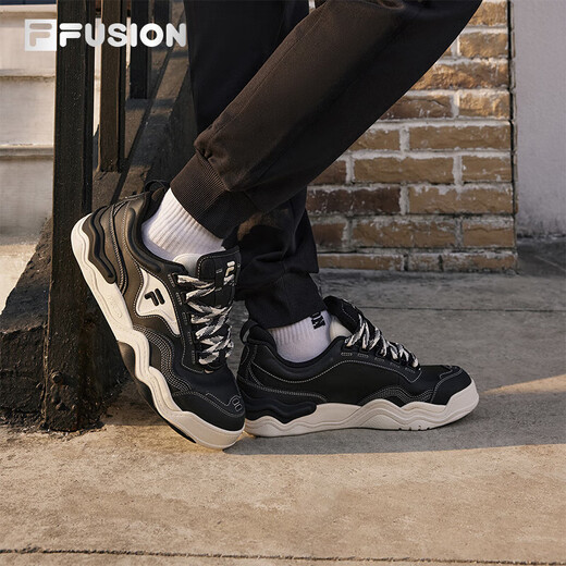 FILA FUSION Fila Fashion Brand Men's Shoes KICK Professional Skateboard Shoes 2025 Spring and Summer Wavy Sole Shoes