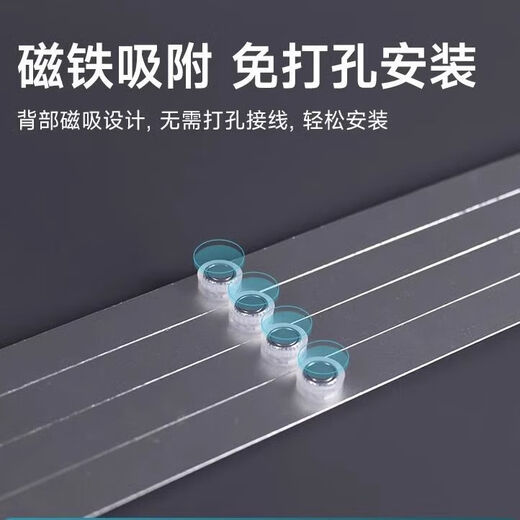 
Fenglanqing FENGLANQled strip light long strip wick transformation three-color dimming energy-saving lamp replacement lamp panel lamp plate living room modification lamp three-color light white-warm-middle light 60 cm 8 strips