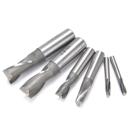 Shanggong 10 pieces straight shank keyway end mill 4mm 2-edge two-tooth keyway end mill