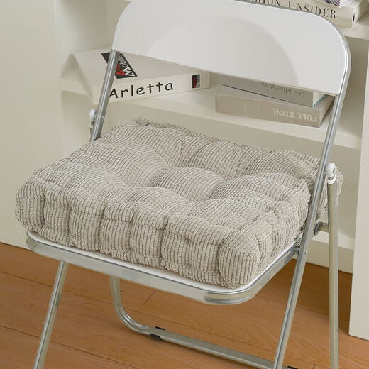 Yingzhu'er seat cushion thickened chair cushion butt seat cushion butt cushion office sedentary artifact student dormitory classroom office seat cushion smoke white square 10cm thickened 40*40cm soft and comfortable