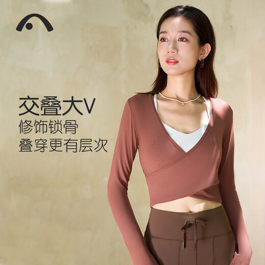 Aixiabu autumn new long-sleeved yoga wear Modal yoga blouse women's slim-fitting simple temperament Pilates top A24340MALK black without inner wear L