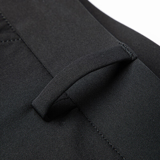 
Duck Duck (YAYA) goose down pants for men thickened straight elastic waist warm winter new casual plush pants 672F black 32