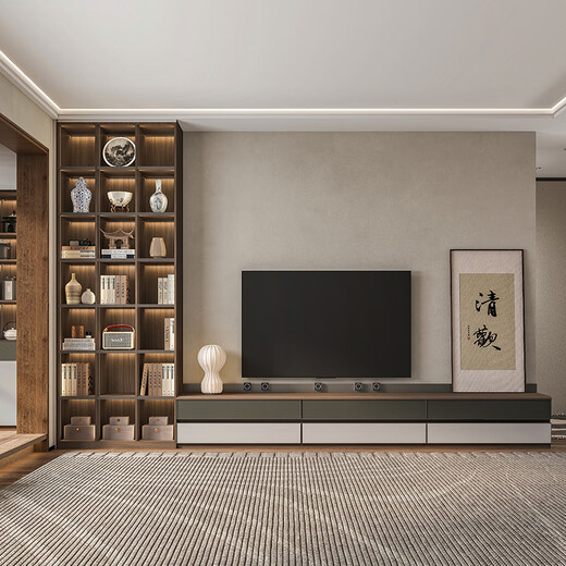 Sophia wardrobe whole house customization modern simple bedroom furniture integrated large wardrobe TV cabinet combination entry shoe cabinet 22 whole house package price