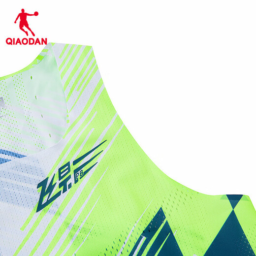 Jordan Feiying Marathon Vest for Men and Women Summer New Sports Breathable Quick-Drying Sleeveless Running T-Shirt Feiying Green/Abyss Green Print丨Men's S