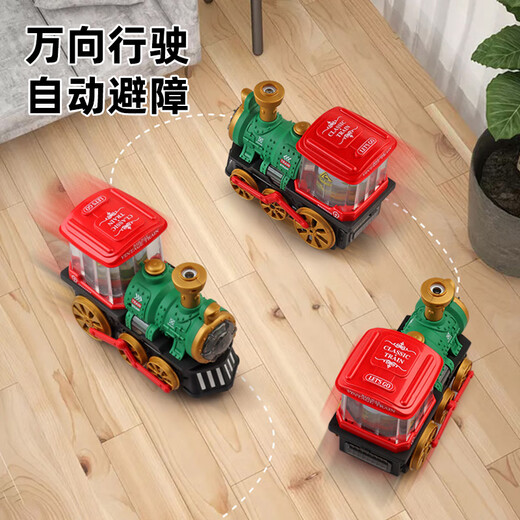 儿童电动蒸汽喷雾火车1一3周岁2男孩灯光音乐4早教女宝宝玩具 复古喷雾火车(红色)充电版