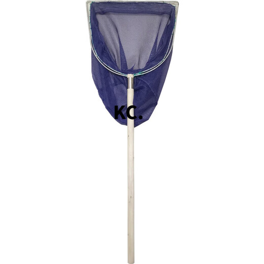 Kaooseen wooden handle double-circle anti-wear fishing net bag breeding aquatic products supermarket hotel fish net fish fishing gear fishing shrimp seafood 30cm long wooden handle flat head double frame small eye net