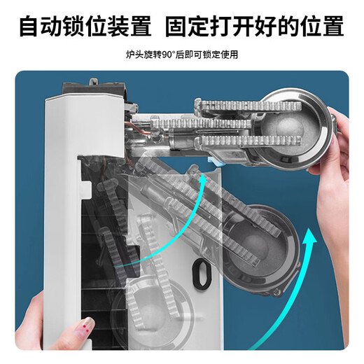 Lantu portable cassette stove set outdoor camping stove outdoor hot pot gas tank stove gas stove card magnetic stove card stove + aluminum alloy 4-piece set + baking pan + 4 free bottles of gas