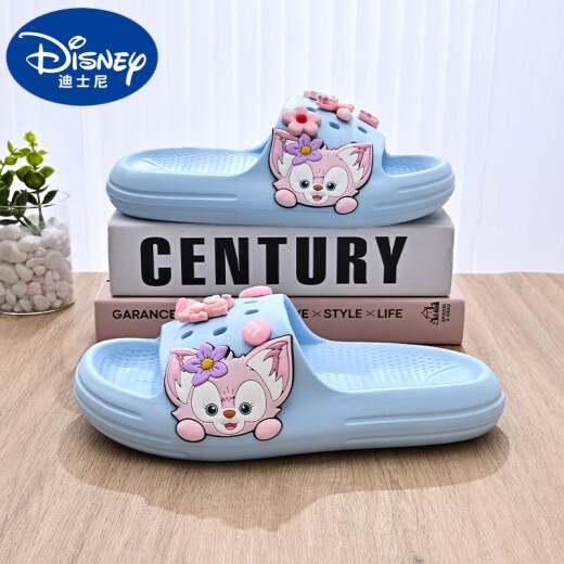 Disney girls' slippers, children's slippers, indoor home bathroom bathing, girls and children's outer wear, non-slip home, big children's baby pink - Lina Belle 36/37/shoe inner length is about 22.5cm