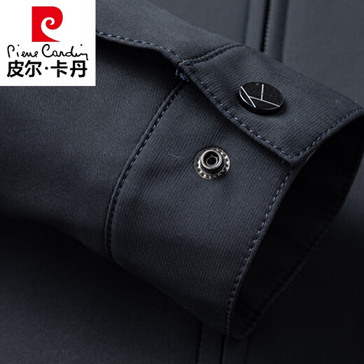 皮尔卡丹（pierre cardin）高档老干部行政夹克男秋季2025新款休闲百搭中年爸爸春装翻领外套 N9712卡其 180