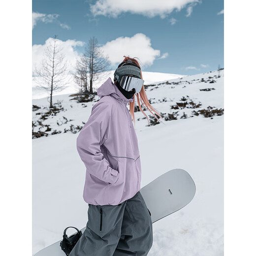 南恩NANEND滑雪服女单板美式专业男款雪服双板防水小众滑雪衣 灰豆绿 L