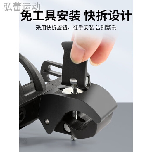 Shantou Lincun punch-free quick-release bicycle water bottle holder, mountain bike water cup holder, electric bicycle cycling drink water holder, reinforced nylon model, black, free 3M anti-slip gasket