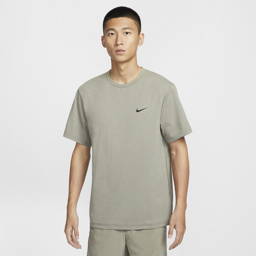 Nike men's quick-drying short-sleeved top spring training lightweight NIKE DRI-FIT HYVERSE DV9840 100 white/black 2XL