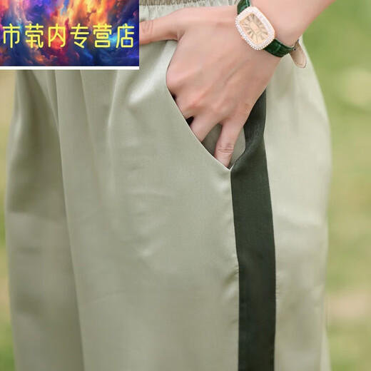 Kuzhang (Kuzhang) Mutter Mode Mode Top Zwei-teiliger Sommer-Kurzarm-T-Shirt Sportswear Mode Mother Summer Anzugset 1391-Gly860 Green 10xL XL Empfohlen 105jin [Jin gleich 0,5 kg]
