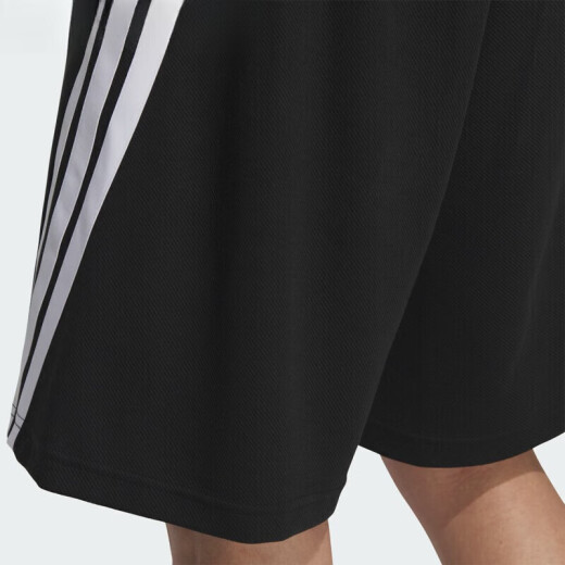 阿迪达斯（adidas）短裤男裤夏季新款五分裤跑步健身裤子训练透气休闲裤运动裤 KC3897/黑色 S