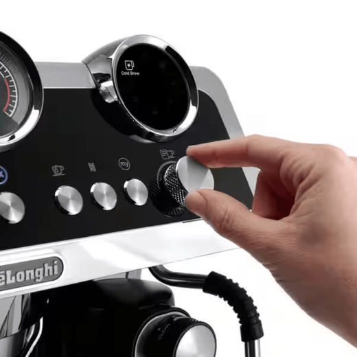 
Delonghi Delong Coffee Machine EC9865 Ultimate Silver Knight Cold Brew Coffee Household Small Semi-Automatic Bean Grinding Extraction Integrated