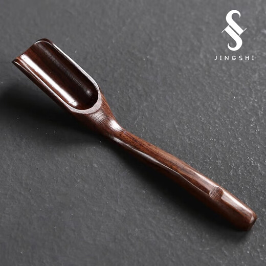 Jingshi teaspoon tea spoon tea shovel single solid wood spoon tea special spoon tea set accessories tea taker small tea spoon tool ebony tea spoon
