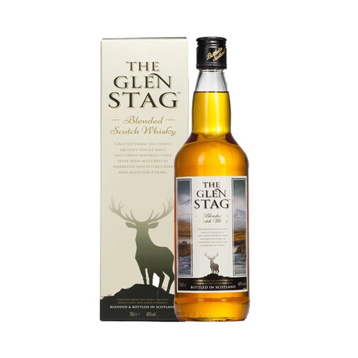Baijiu importierte Originalflasche Glen Stag Granzago Scotch 40-Grad Whisky Ausländische Weinration Granzago 700 ml Doppelzweig (Geschenkbox)