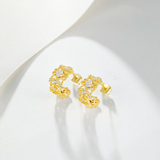 Saturday Fortune (ZLF) S925 silver earrings for women, bow honey curls, light luxury niche earrings for girlfriend, a pair of earrings