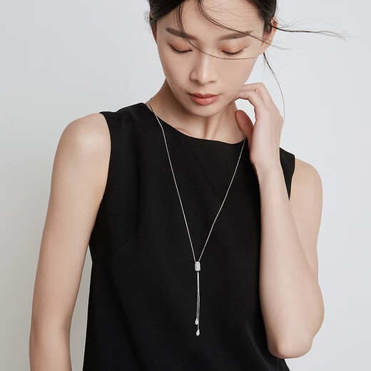 MIMORE small waist sweater chain women's high-end light luxury long necklace 2025 new accessories autumn and winter high-end tassel pendant