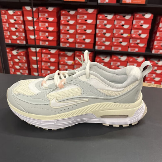 耐克（NIKE）女鞋夏季新款AIR MAX BLISS气垫缓震运动鞋跑步鞋休闲鞋老爹鞋 FB7170-111帆白椰奶色浅绿 37.5