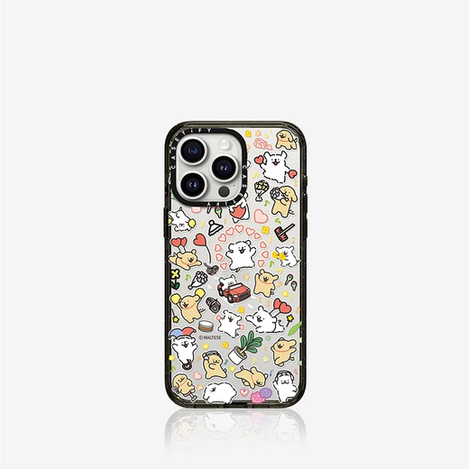 CASETIFY Maltese线条小狗 小狗博物馆 适用于iPhone15 Pro Max手机壳