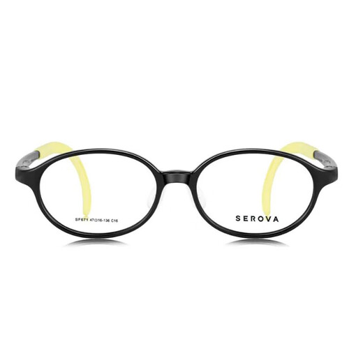 Slova Children's's Frame Myopia verres de myopie Cadre en silicone Barrel de nez Transparent Structure rose des garçons et filles SF671 [Vision innocente] SF671 Night Sky Black C16 Single Cadre sans objectif