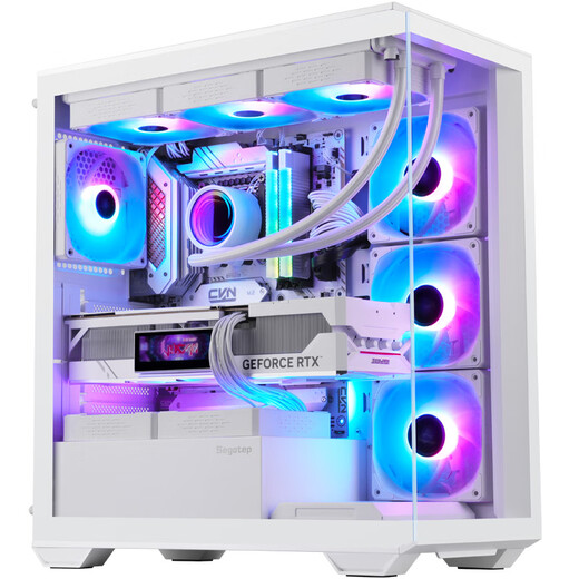 Xingu (segotep) Unbounded 1 (white) column-free sea view room chassis ATX270 wide-angle glass side see-through 360 water-cooled gaming computer main chassis supports 4090 graphics card