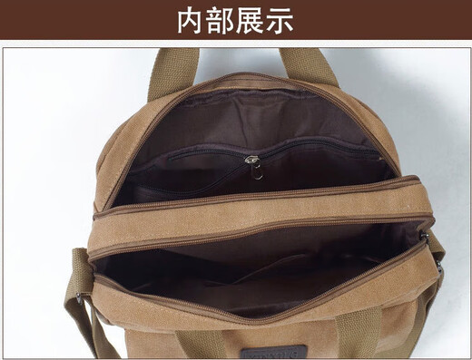 XMSJ Tool Bag Multi-function Repair Kit Electrician's Tool Bag Portable Electrician's Bag Shoulder Canvas Tool Bag Green