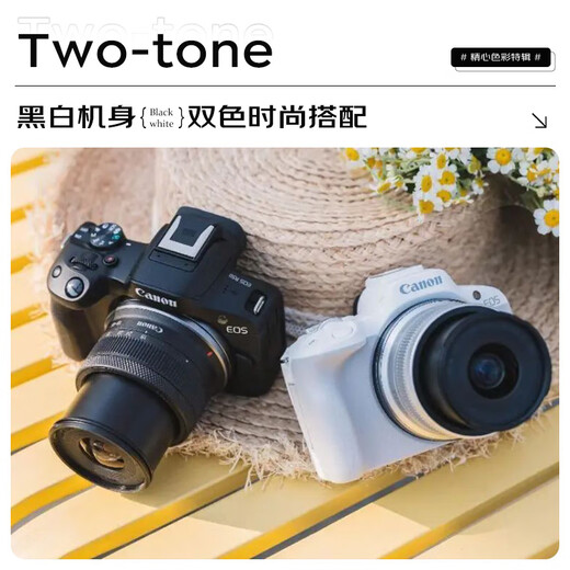 Canon EOS R50 mirrorless camera kit Canon r50 portable 18-45mm high-definition digital camera entry-level R50 + 18-45 black official standard