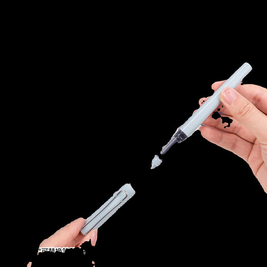 Deli (deli) full needle tube straight liquid type ball pen for students, signature neutral pen, straight liquid replaceable ink bag 12 pieces/box black SF100-A (adapted to refill S659)