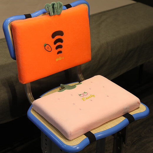 Segana winter memory foam student cushion rectangular chair butt pad stool mat classroom sedentary thickened chair cushion thickened cushion - Hui Erha memory foam 35X24X4cm double strap buckle