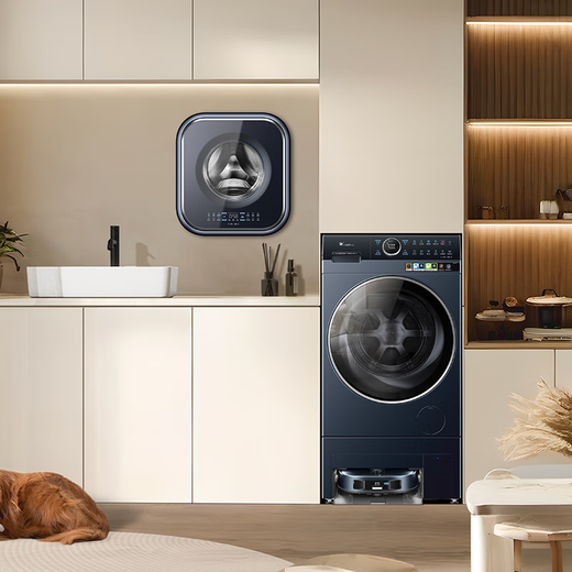 LittleSwan underwear washing machine, fully automatic home washing and drying machine, lazy washing machine, baby wall-mounted mini, small sponge 2.0 luxury version, 3kg blue oxygen TD30MS90