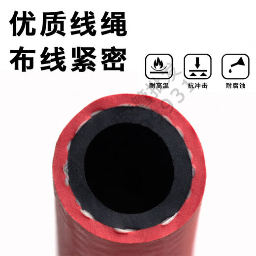 High-pressure water pipe, air pipe, Continental rubber hose, cooling antifreeze, high temperature resistance, corrosion resistance, explosion-proof warm air 1/2 inch (inner diameter 12.7mm 200PSI blue