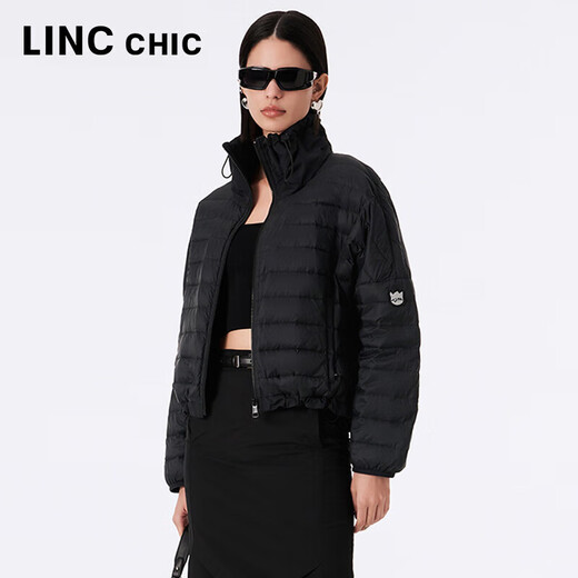 Jin Yujie Spring and Autumn Lightweight Down Jacket Women's Short Loose Stand Collar Light Warm Simple Jacket Y23301016