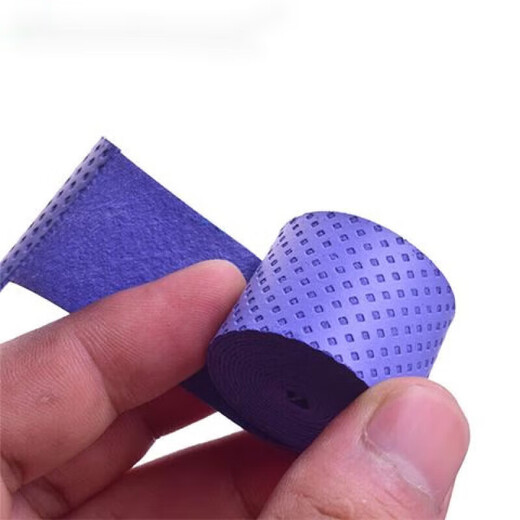 Huaiguoying bicycle handle wrap, fashionable sweat-absorbent strap, super fiber extended anti-slip fishing rod handle wrap strap, breathable and wear-resistant, thin blue, about -1.1 meters long, 2 pack, trial pack