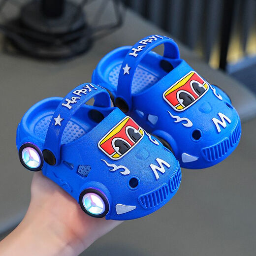 Meng Yilan (Mengyilan) Slippers pour enfants Carton Carton ACTUATION LUMINES BARCHES ET FILLES ANTI-SLIP SOME SOLE SANDOOR SANDORS INDOOR Sandales BAGUES CHOSE [Version claire colorée Y178B White Soft Seme Sole non glipt 20 -21 Taille [longueur intérieure 13,5 cm]