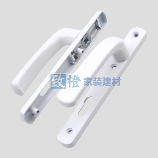 XMSJ old aluminum alloy door lock break bridge aluminum swing door transmission lock break bridge door lock white broken bridge door lock plastic steel lock black paired with 9230 lock body /gt55mm x universal x without key