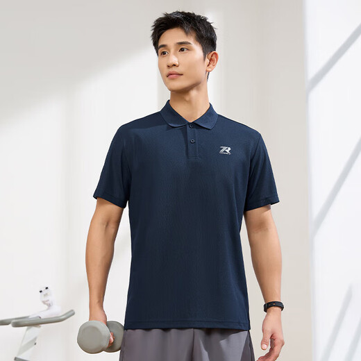 361 Short-sleeved men's t-shirt summer sportswear quick-drying clothing running fitness top polo shirt 652424122H-2
