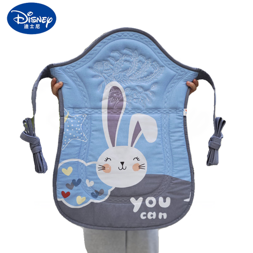 迪士尼（Disney）贵州婴儿背带云南传统老式背被孩子小宝宝前抱后背带兜背扇夏季 灰色小熊(0-2岁 带兜)