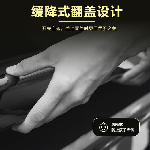 星海立式钢琴德国进口配件 智能静音钢琴 初学考级演奏通用钢琴 XU-118FA黑色【人气热销】